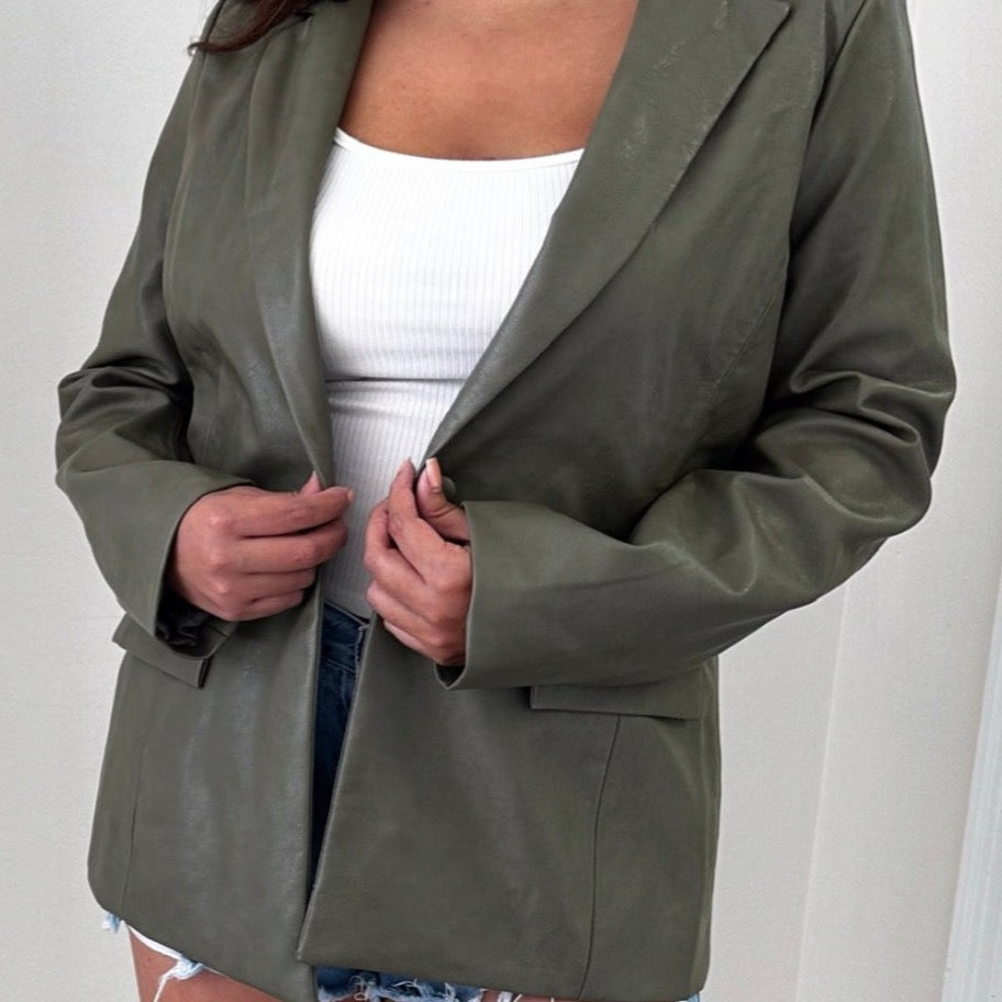 JENNYS OLIVE BLAZER