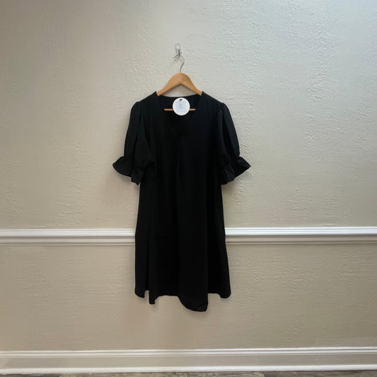 PLUS SIZE BLACK MINI DRESS